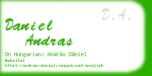 daniel andras business card