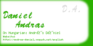 daniel andras business card